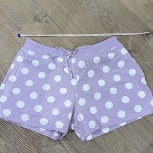 Tokyo Disney daisy lavender polka dot shorts with pockets